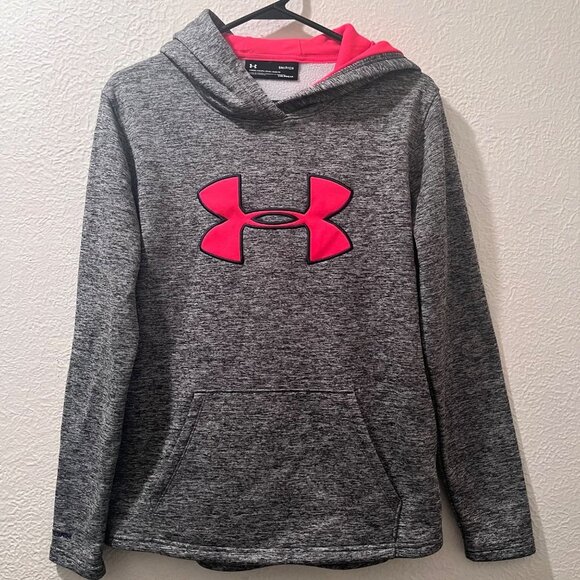 Under Armour‎ Storm Coldgear Hoodie Gray Space Dye Women's Sweater Size S - Picture 1 of 7